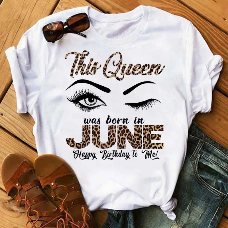 Eyelash and Lips Print Women Unisex T Shirt Fashion Graphic Unisex T Shirts Funny Happy Birthday Party Tshirt Casual Female Tops Tees