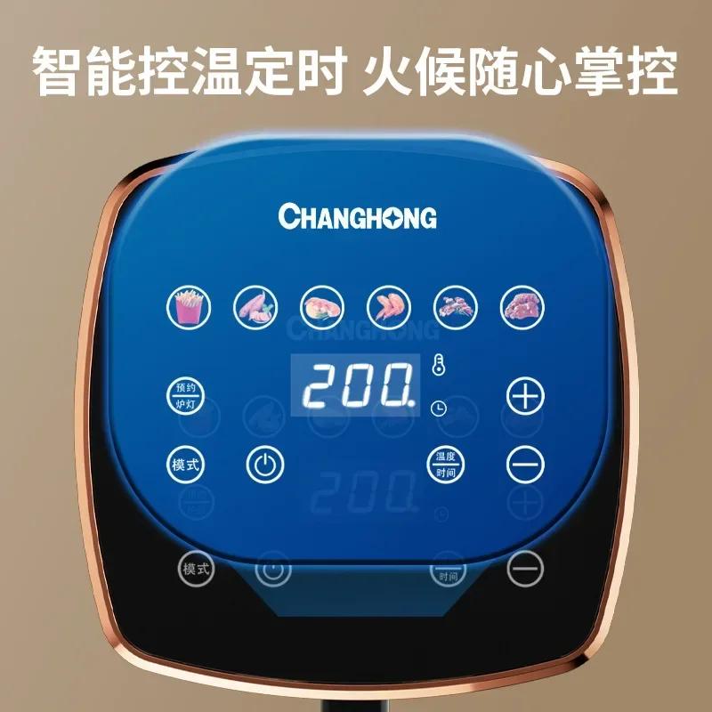 Air Fryers sem óleo Fritadeira elétrica de ar quente com tela sensível ao toque de janela visível Fritadeira doméstica AirFryers máquina UE 220V