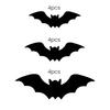 Ensemble d'autocollants Araignée Chauve-souris d'Halloween avec Lumières LED Améliorateur d'Atmosphère Effrayant Décorations Intérieur Extérieur