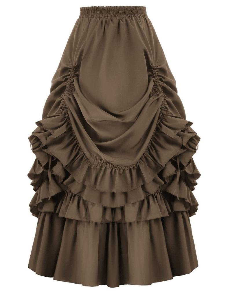 Victorian Women Dress Ball Gown Skirt Medieval Renaissance Wedding Costume Party