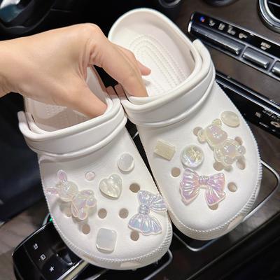 Schuh-Charm, DIY-Pins, fortschrittliche transparente Edelstein-Tiere, Dekoration, Schnalle für Loch-Schuhe, Charms-Set, Zubehör, Kinder, Jungen, Mädchen, Geschenk