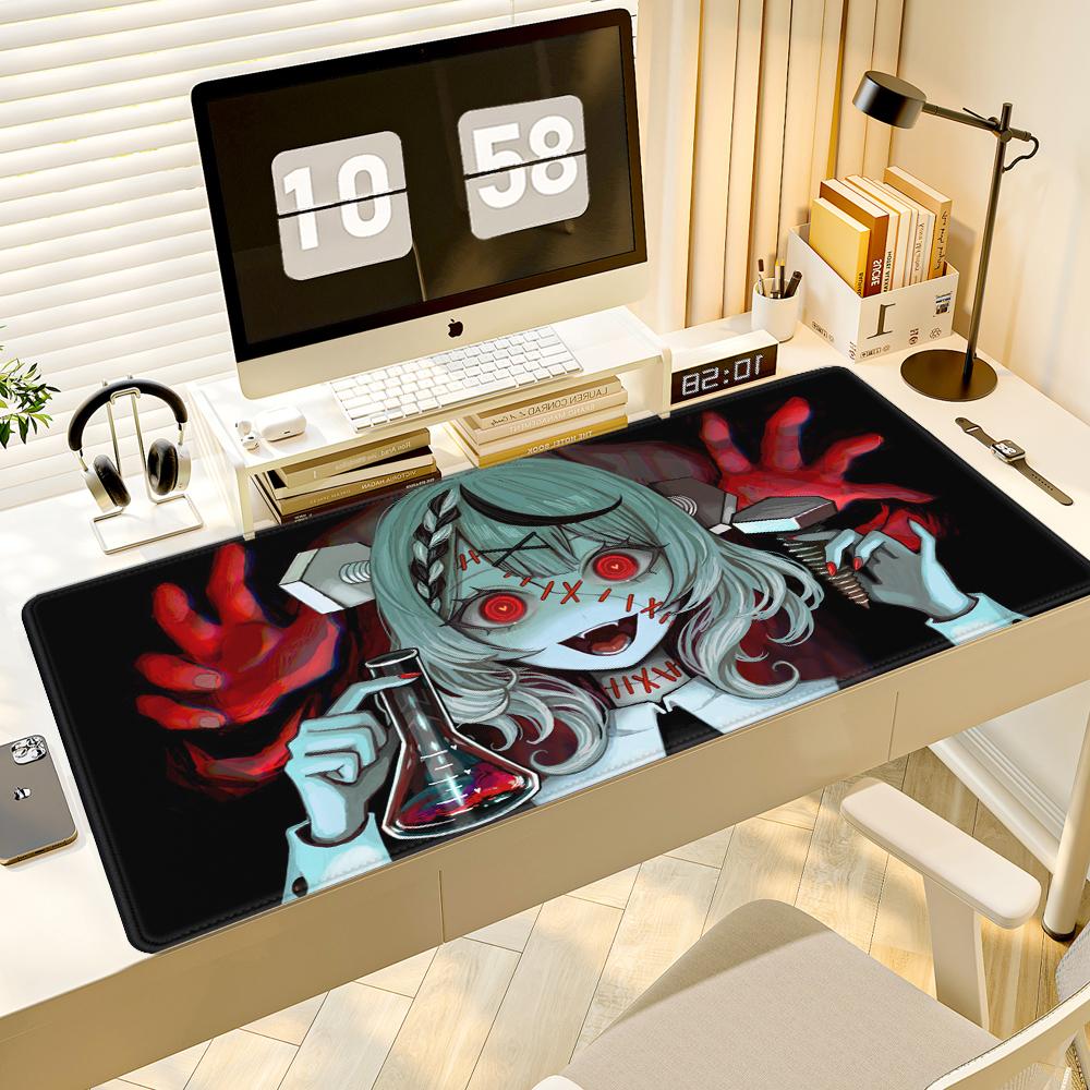 Anime Desk Mat Hololive Sakamata Chloe Large Mousepad Keyboard Extended Pads Kawaii Girl Mouse Pad Office Pc Rubber Mouse Mats