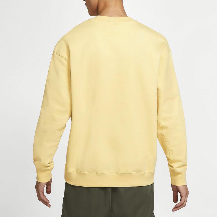 Nike Gradient Crew Neck Sweatshirt Men Tops Washed-Lemon-Yellow DB9408-742