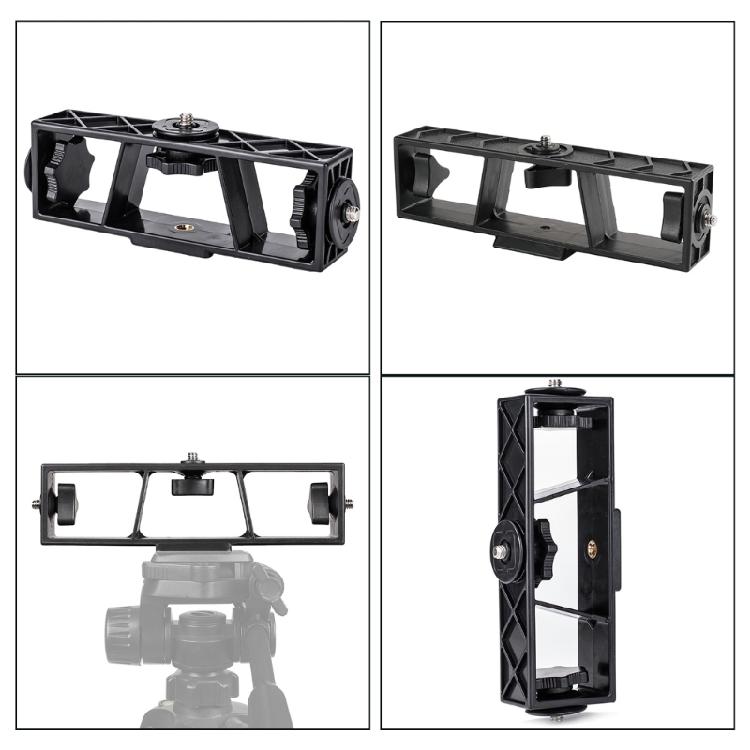 3-Position Multifunctional Bracket Phone Support Holder with 1/4 Screw Thread Hole for Live Broadcast Video Streaming