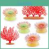 Realistisches PVC-Meeresleben-Modell Bunte Seeanemone Und Korallen-Dekoration Für Aquarien
