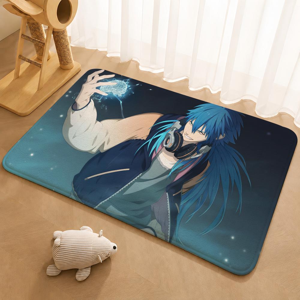 Anime Hot D-DRAMAtical MurderS Floor Mat Floor Mat Soft Flannel Non-Slip Door Rug for Living Room