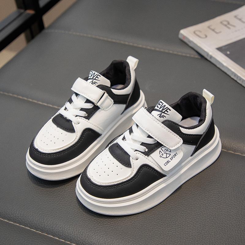 2025 Spring and Autumn New Children's Board Shoes Girls Soft-soled Sports Shoes Boys Non-slip Running Shoes White Shoes Casual Shoes