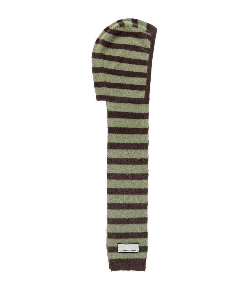 THEVINYLHOUSE Hooded Muffler Khaki