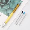 70MM Metal Ballpoint Pen Refills - Small, Short, Crystal - In Stock