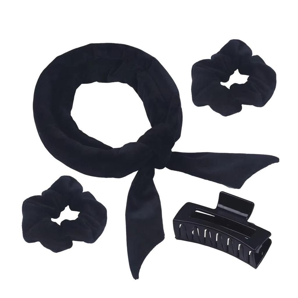 4-piece Curling Tool Set Hair Stick No Heat Hair Curler Lazy Hair Rollers Sleeping Curling Styling Tools