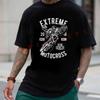 Extreme Motocross Graphic Motorcycle T-Shirt Cotton Men Summer Casual Short Sleeve Round Neck T