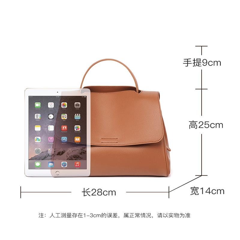 Soft leather bag women's 2025 new fashion shoulder messenger bag large capacity versatile tote underarm bag genuine leather women's bag