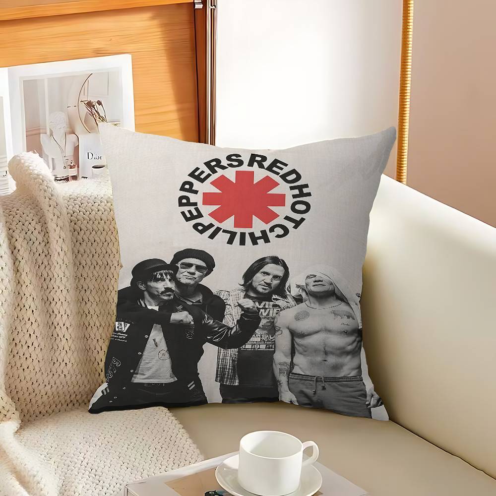 Rock Band Red Hot C-Chili P-Peppers Cushion Cover Polyester Sofa Cushions Decorative Throw Pillows Home Decoration Pillowcover