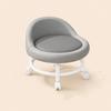 Premium Plastic Low Stool Movable Anti-Slip Small Chair Low Height With Backrest Portable Chair Bedroom
