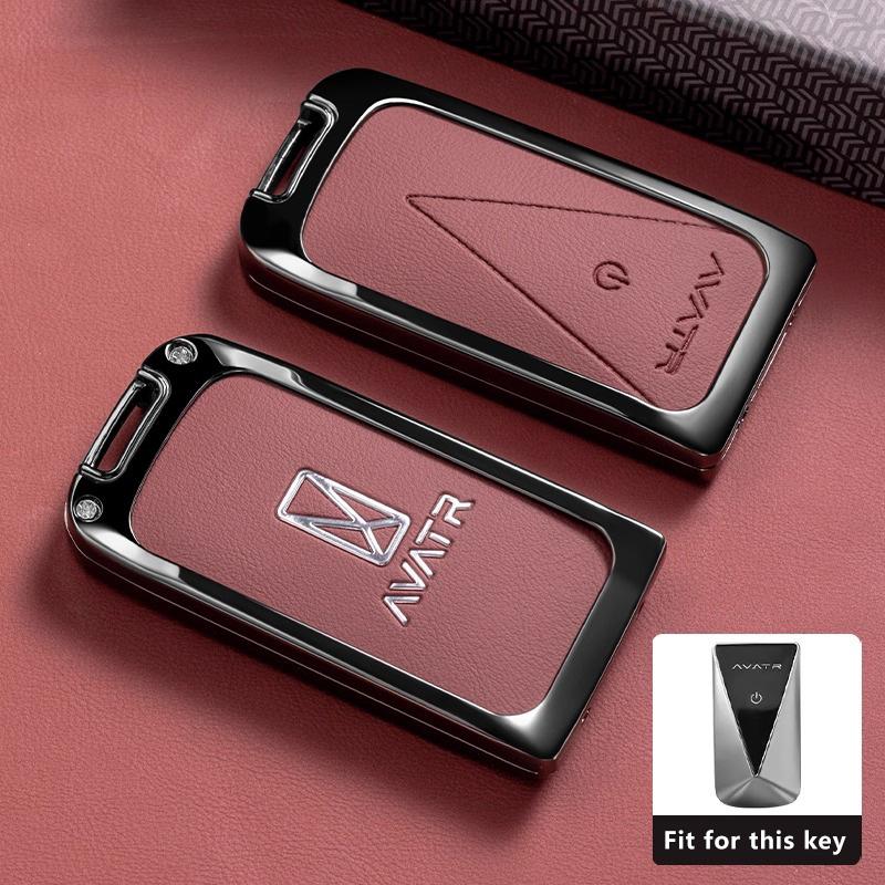 Zinc Alloy Car Key Case Fob For Avatr 07 06 Avatar 12 Max Ultra Accessories Keychain Remote Cover Shell Housing