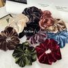 Elegant Velvet Scrunchie: Retro Women's Ponytail Hair Accessory