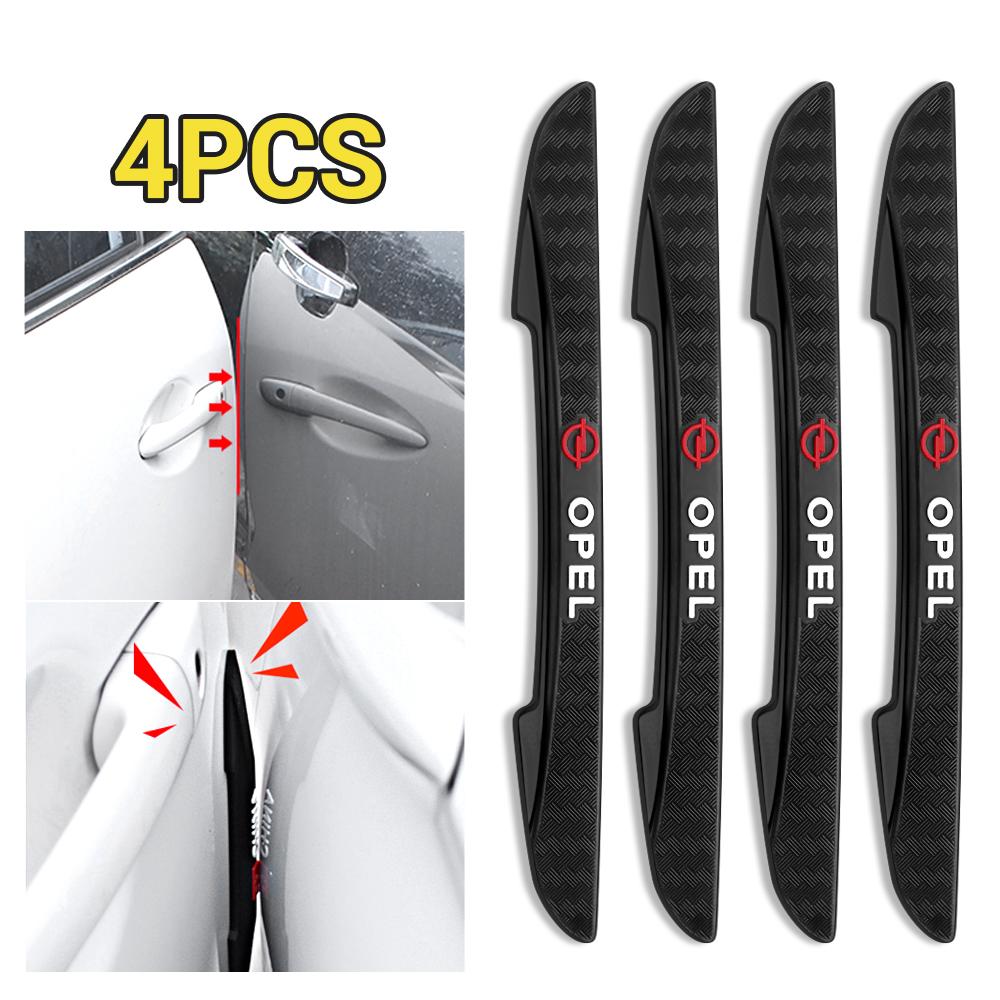 4PC Car qq34 Door Edge Anti-collision Strips Rearview Mirror Guards Stickers For Opel OPC Astra J H Insignia Corsa D B E Mokka Vectra
