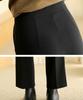 Ppaeppae Stretch Semi-Bootcut Black Slacks With Inner Waistband