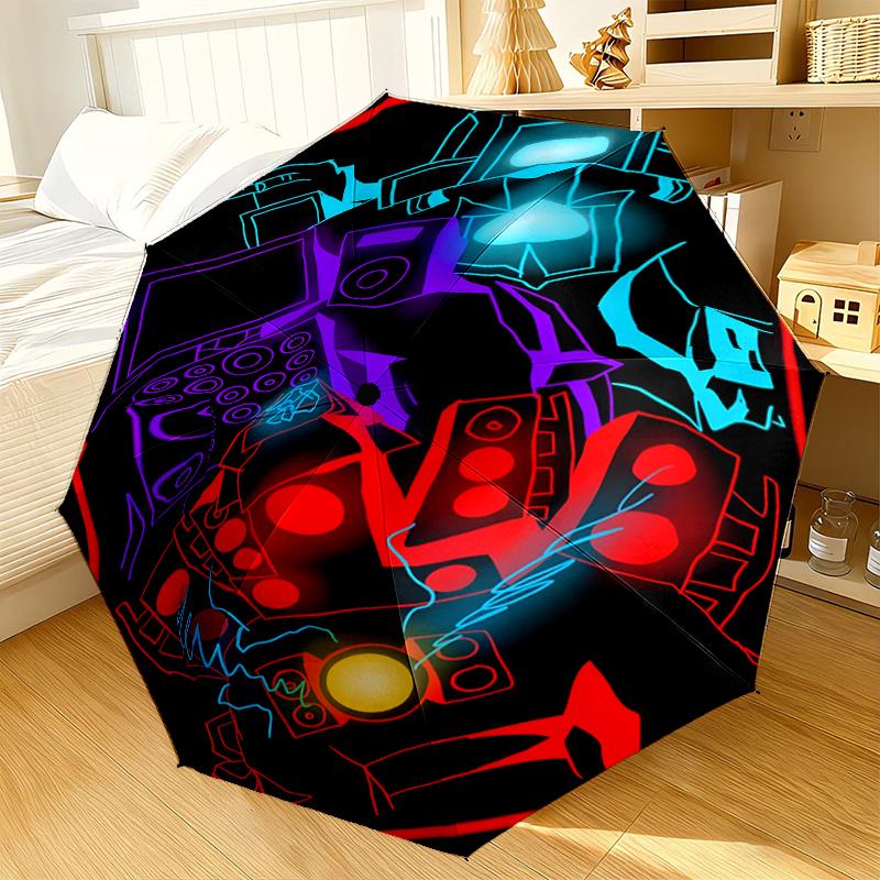 

Robot Invasion Alert Umbrella 8-Frame for Travel, camping, Casual Lightweight Portable Umbrella, Essential for every family Holidays Birthday Gift