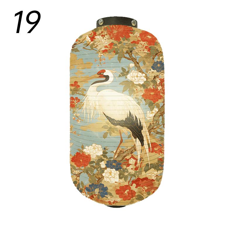 Japanese Style Traditional Cloth Lantern Crane Izakaya Sushi Restaurant Decor Signboard Party Festival Outdoor Decor Lantern