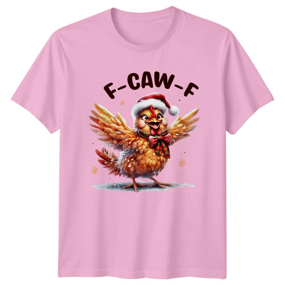 FCawF Christmas Chicken Holidays Unisex Graphic Tee