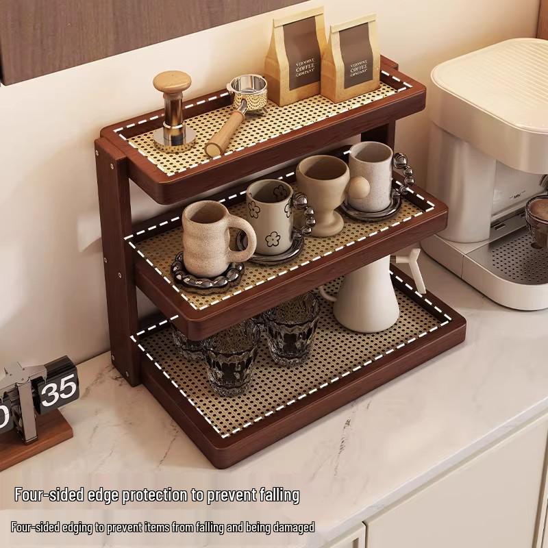 Xiyin TEMU Desktop Storage Rack & Tea Cup Organizer