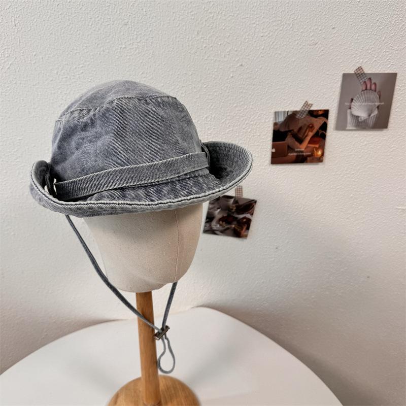 Western Cowboy Hat Bucket Hat Sunshade Sun Hat Women Outdoor Travel Camping Fishing Basin Hat Men