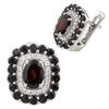Silver Earrings with Natural Garnet 1.65ct (0477572)