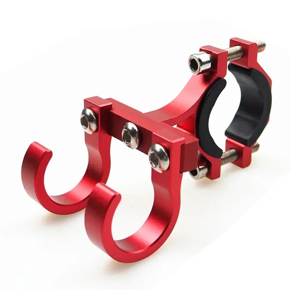 

Электроскутер Двойные металлические крючки Простая полка для велосипеда Труба для хранения Вешалка Крючки с пряжкой Крючки Портативная стойка для шлема для электровелосипедов красный