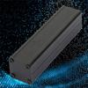 Aluminum Box Black Split Type Electronic Enclosure Cooling Case Instrument Housing Heat Dissipation Case 25x25x100mm