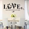 Stylish Removable 3D Leaf LOVE Wall Sticker Art Vinyl Decals Bedroom Decor