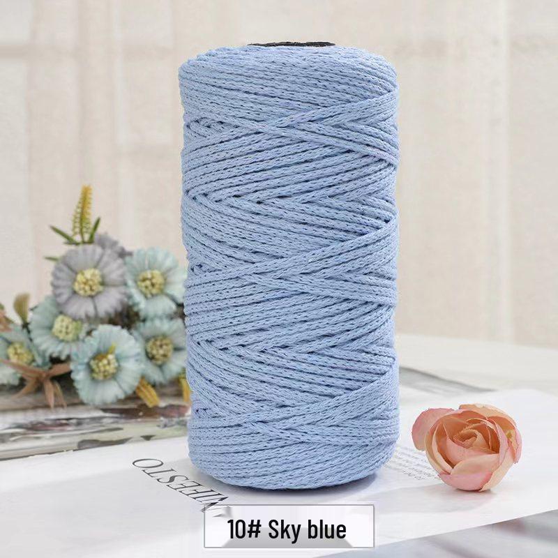 2mm Round Strand Hollow Yarn for European Style Crochet Bags, DIY Projects & Hand Knitting - Multi-Color Options