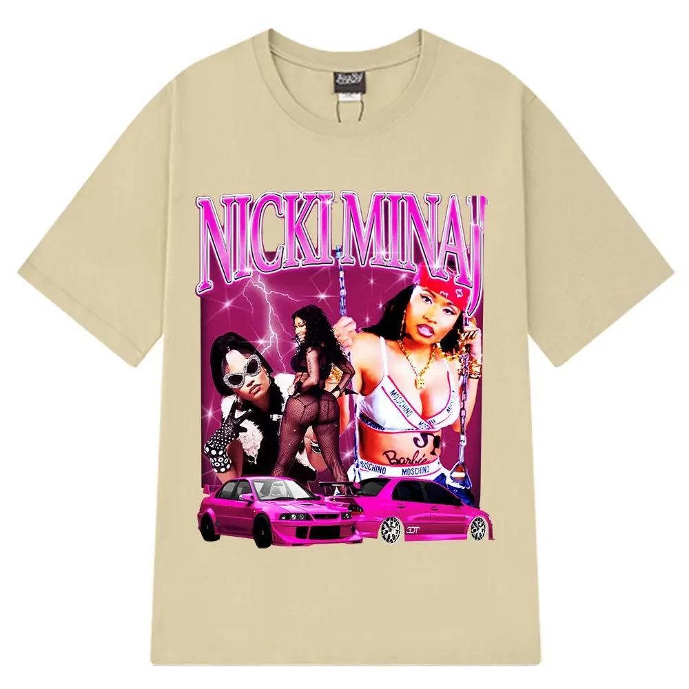 Nicki Minaj Graphic Tshirt 90s Vintage Hip Hop T Shirt Unisex Wounisex Casual Cotton Oversized Short Sleeve Aesthetic Trendy Tshirts