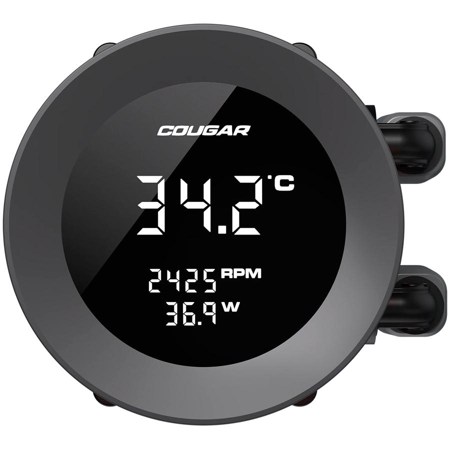 Cougar poseidon vistek argb 240 aio liquid watercooling - black