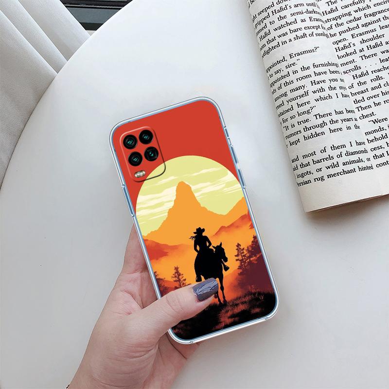 RP25 Cowboy Transparent Phone Case for LG K22 K30 K40 K40S K41 K42 K50 K50S K51 K51S K52 K61 K62 K71 K92 Q60 Q61 V40 V50 V60