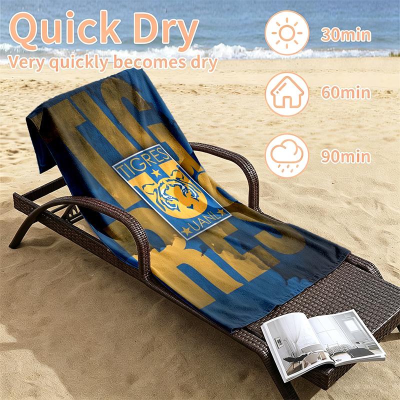Club Tigres UANL Beach towels also serve as bath towels summer essential a musthave for the outdoors the beach and the pool