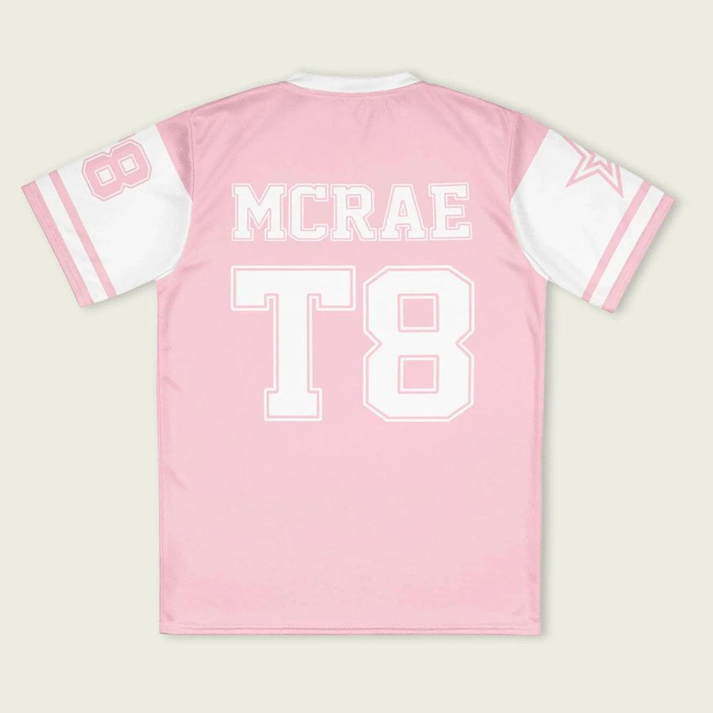 Casual Clothing Tate McRae T8 Jersey Tees Unisex Streetwear Loose Short Sleeve Crew Neck T Shirt 3D Printing T-shirt