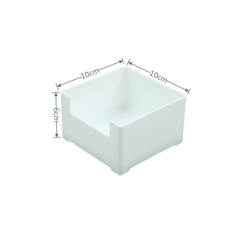 

Desktop Stacked Storage Box, Plastic Rectangular Dust-proof Storage Box, Kitchen and Bathroom Organization Box Small 10*10*6cm белый