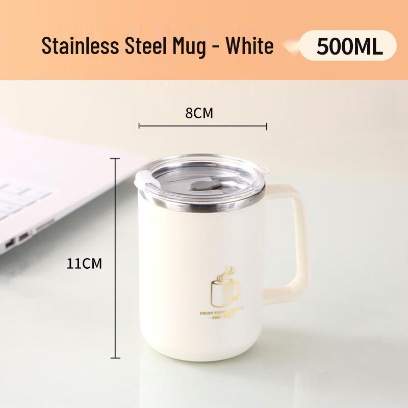 Double-Layer 304 Stainless Steel Coffee Mug