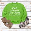 "European & American Fashion Grandma Letter Long-Sleeve T-Shirt, Autumn/Winter, Plus Size"