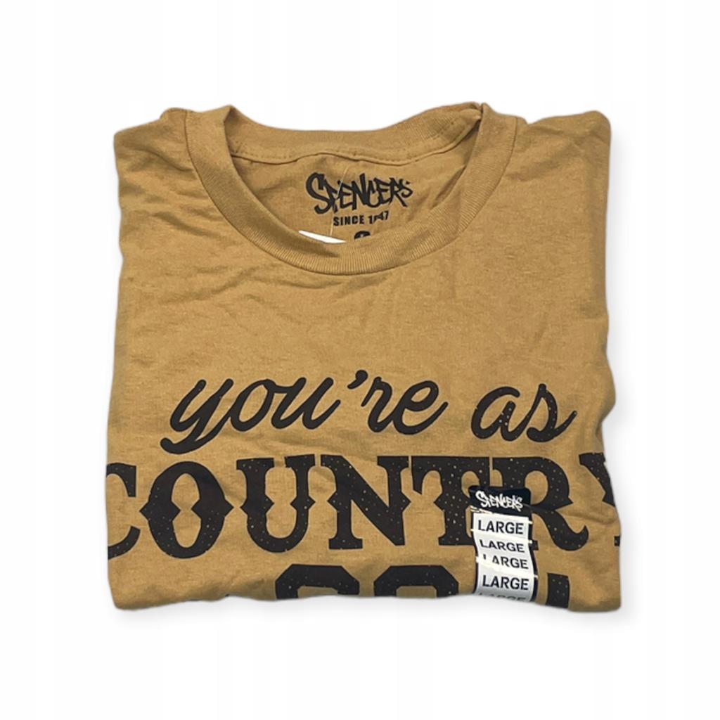 Koszulka T-shirt męski okrągły dekolt SPENCER'S NADRUK L