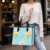 Cute Cartoon Ice Cream Printed Tote Bag For Casual Daily Use