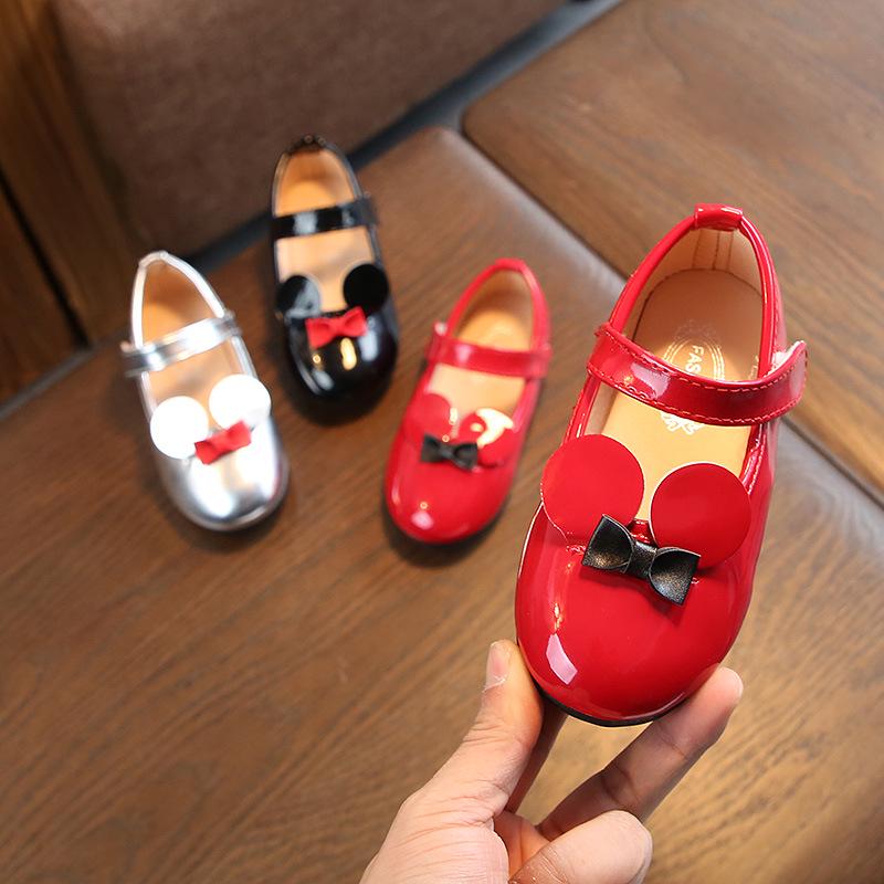 

Girls Leather Princess Sandals, Sizes for Ages 2-10, Summer & Autumn Styles 22 червоний
