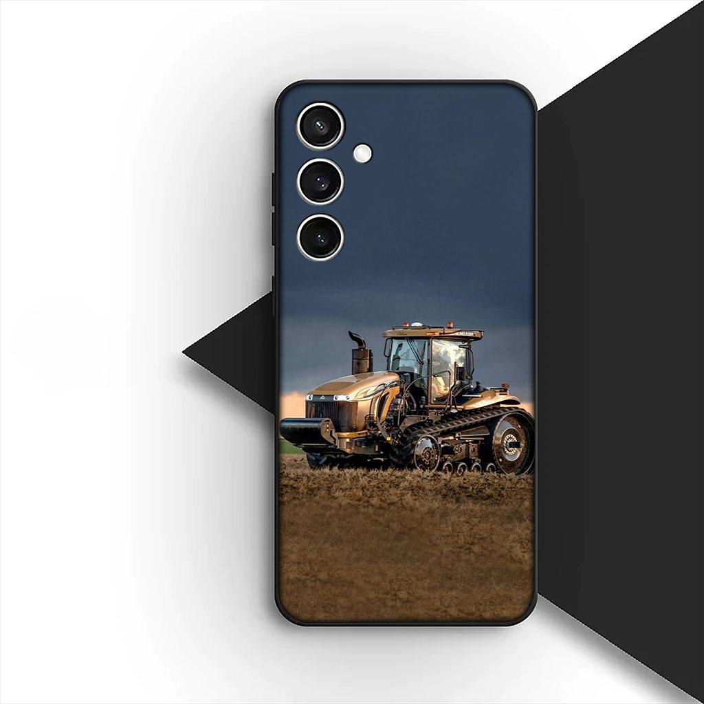 Farms Vehicles Tractors Silicone Phone Cover for Motorola Moto G86 G57 E14 E15 G14 G34 G35 G84 G24 A54 G15 Power E22 Soft Case