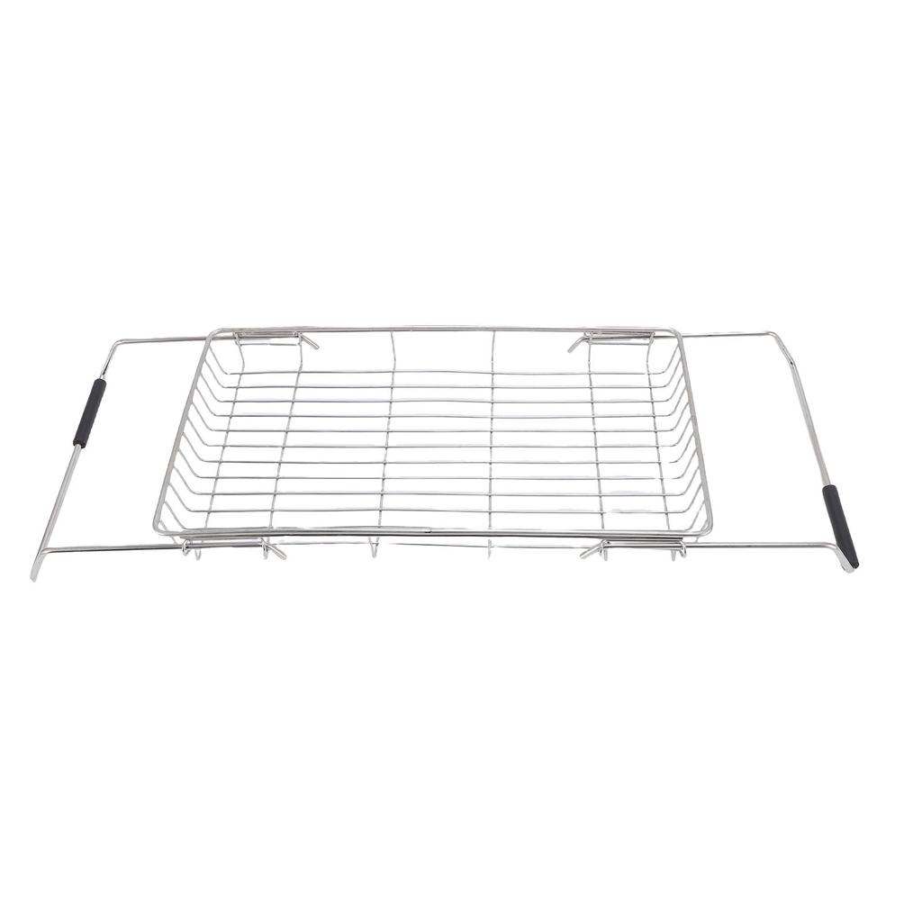 Dish Drying Rack 36cm To 55cm Expandable Space Saving Stainless Steel Dish Drainer for Kitchen Countertop
