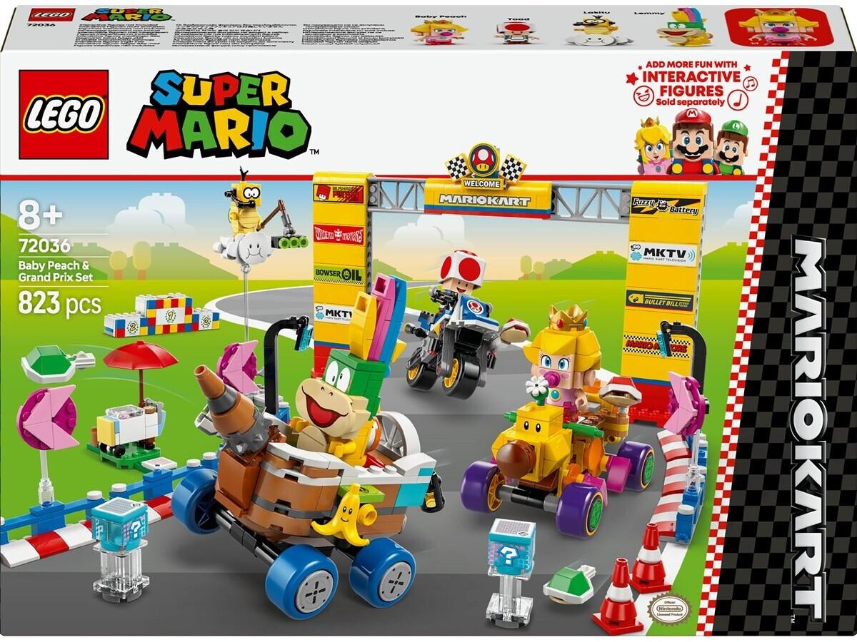 

LEGO конструктор Super Mario – Fahrzeug Mario Kart – Baby Peach & Grand Prix – Set (72036)