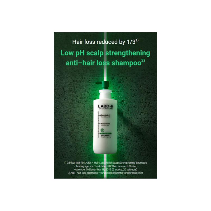 LaboH Szampon łagodzący objawy wypadania włosów wzmacniający skórę głowy (333ml + 50ml)
