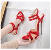 16cm Sexy Nightclub Large Size Thin Heel Fake Girl High Heels Women's Reverse String Men's Shoes One WZ