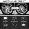 Car Motorcycle Alloy Wheel Repair Kits Adhesive General Silver Auto Rim Care Dent Scratch Surface Damages Wheel Hub Repair Set