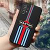 Martini Racing Horizontal Stripe Phone Case For Samsung Galaxy S24 S23 S26 S22 S25 S20 A16 S21 Ultra Fe Plus A54 A24 A53 Coque